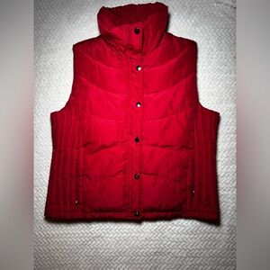 Kenneth Cole Reaction Red Quilted Down Vest EUC Size XXL